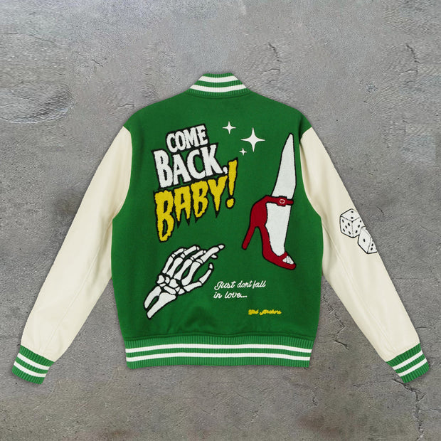 Street fashion hip-hop retro baseball uniform