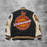 Casual bomb rocket baseball jacket
