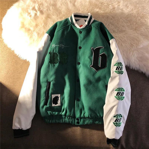 Autumn and winter fashion warm baseball uniform jacket