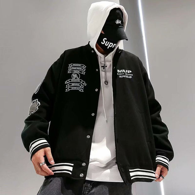 Tide brand embroidery baseball uniform jacket