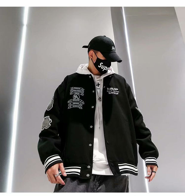 Tide brand embroidery baseball uniform jacket