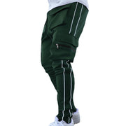 Casual loose straight-leg reflective running training pants