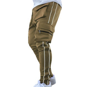 Casual loose straight-leg reflective running training pants