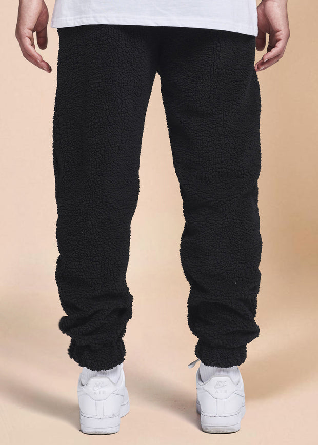 Vintage Japanese Pattern Fleece Cuffed Trousers