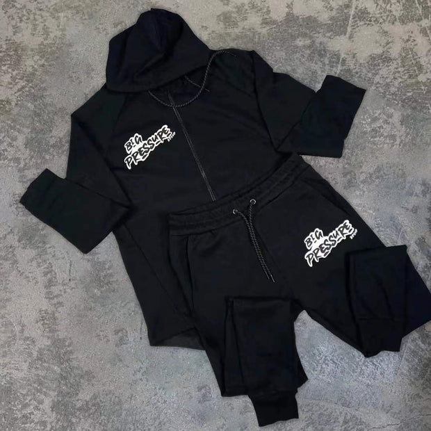 Casual sports home street cardigan zipper set