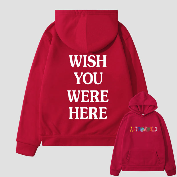 Fashion casual all-match letter printed hooded sweater