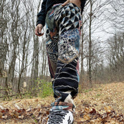 Retro street style fashion straight-leg trousers