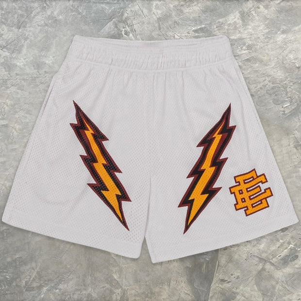 Casual fitness shorts male muscle sports five-point pants mesh shorts