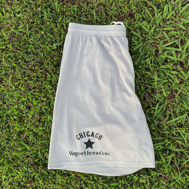 Retro Casual Street Hip Hop Mesh Shorts