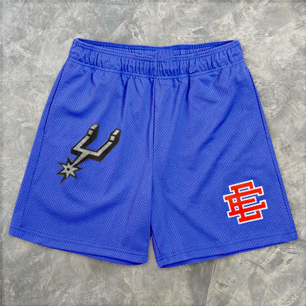 Fitness shorts muscular sportsman sports five-point pants