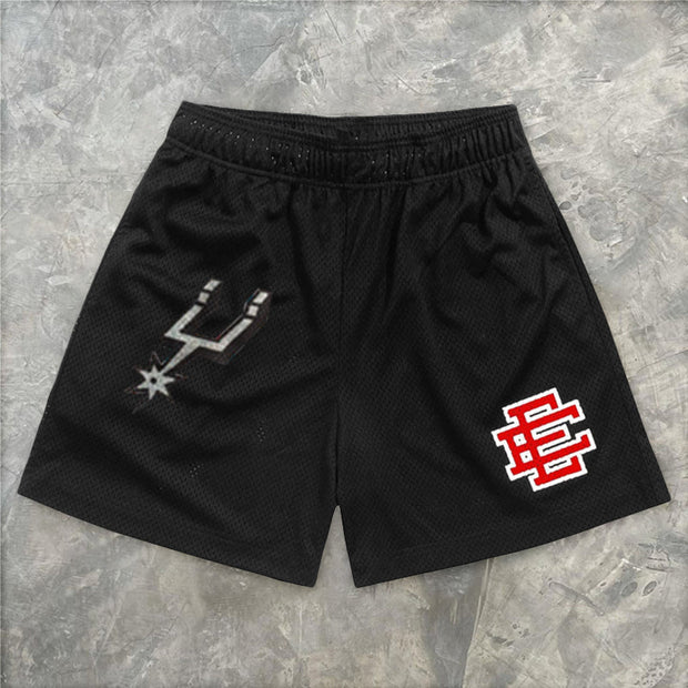 Fitness shorts muscular sportsman sports five-point pants