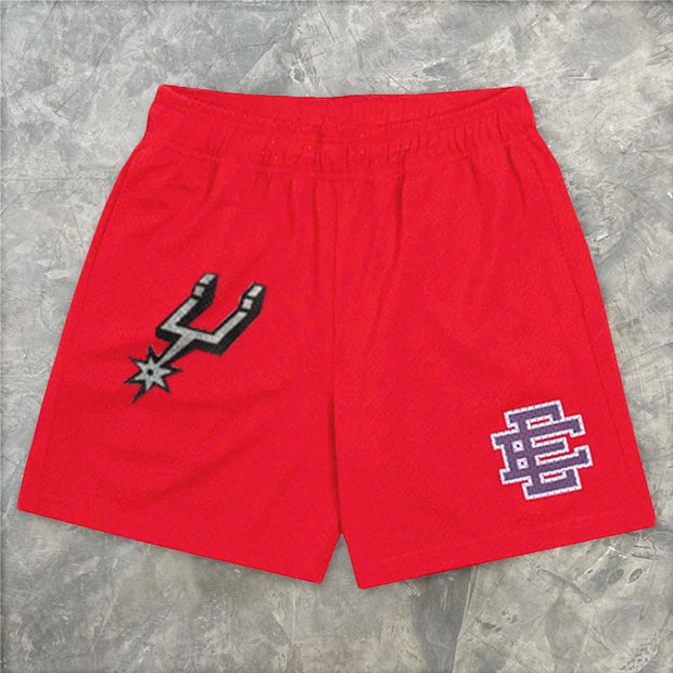 Fitness shorts muscular sportsman sports five-point pants