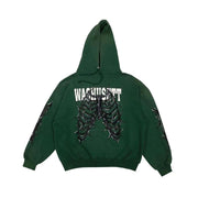 Casual thorn skull street sports home hoodie