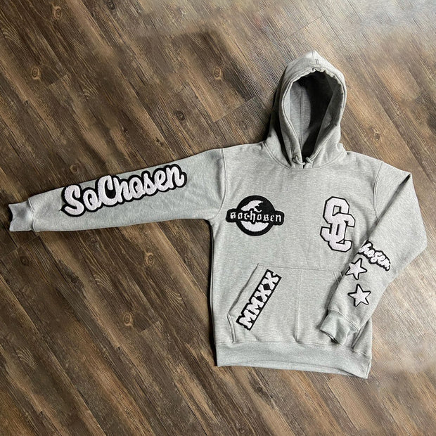 retro streetwear print hoodies