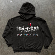 Trendy Vintage Print Street Long Sleeve Hoodie