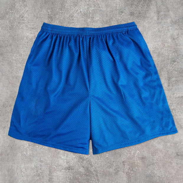 Trendy Retro Print Comic Mesh Shorts