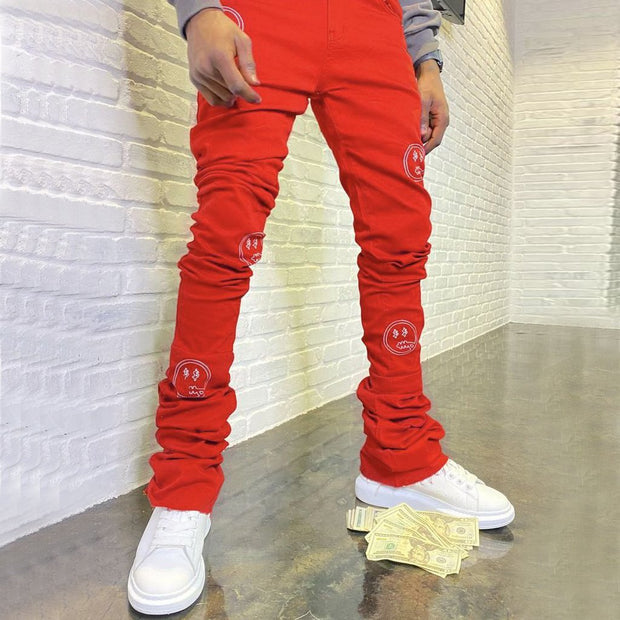 Fashion casual smiley sports trousers