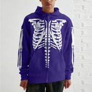 Casual personality bone long-sleeved sports hoodie