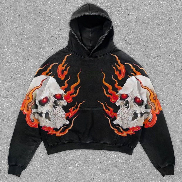 Fashionable Skull Retro Hoodie