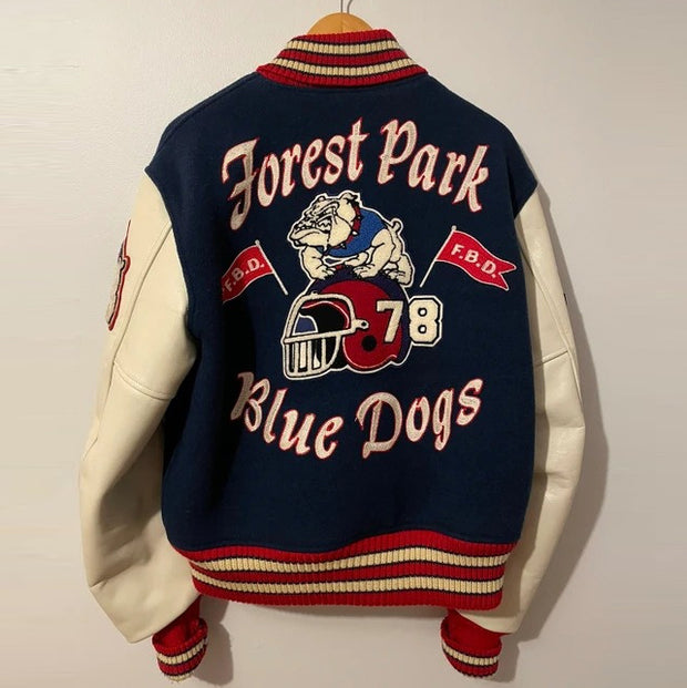 Casual Shar Pei Rugby Baseball Jacket