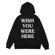 Fashion casual all-match letter printed hooded sweater