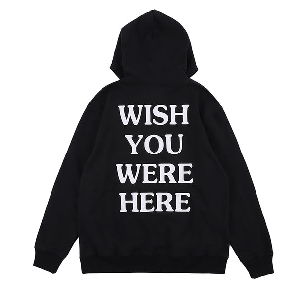 Fashion casual all-match letter printed hooded sweater