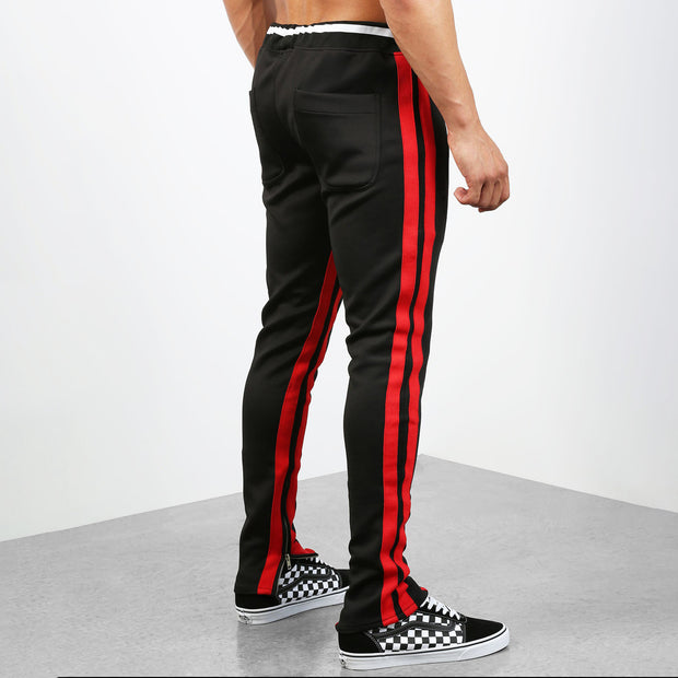 Bear Graphic Sports Street Zip Trousers