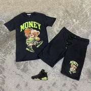Personality fashion college style sports short sleeve suit