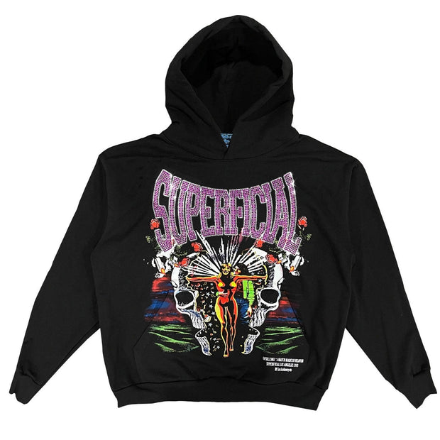 Street style hippie personality pattern long-sleeved hoodie