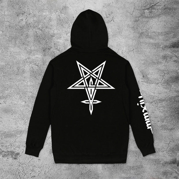 Casual dark skull hoodie