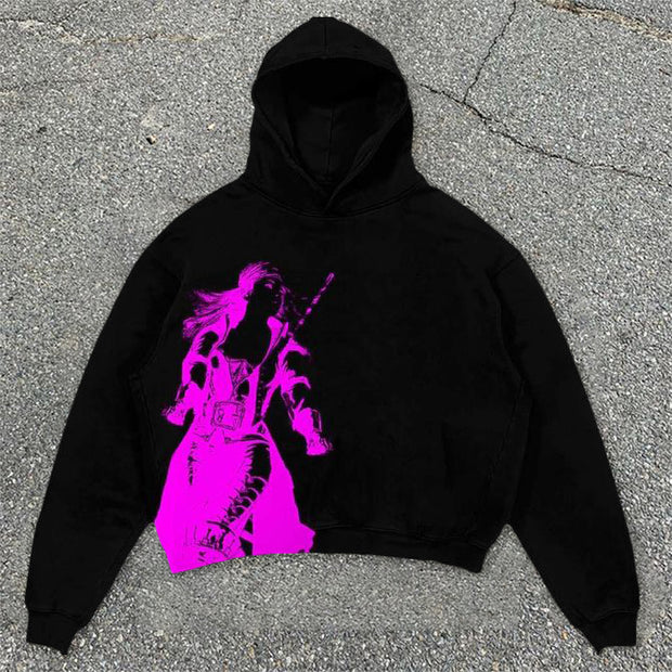 Street trend hooded sweatshirt