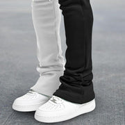 Funny color contrast print fashion street trousers