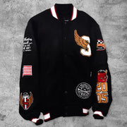 Casual tiger devil rugby baseball jacket