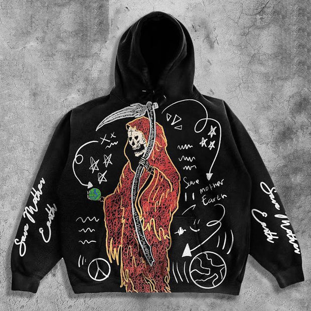 Street Hip Hop Graphic Hoodie