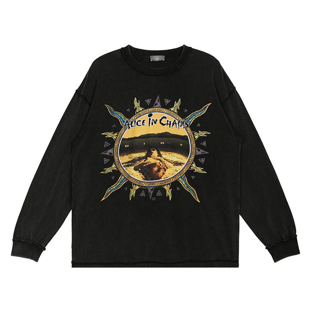 Retro sun casual sweater