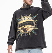 Retro sun casual sweater