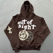 Out Of Sight Graphic Hoodie Brown