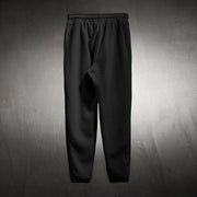 Street style cross print casual trousers