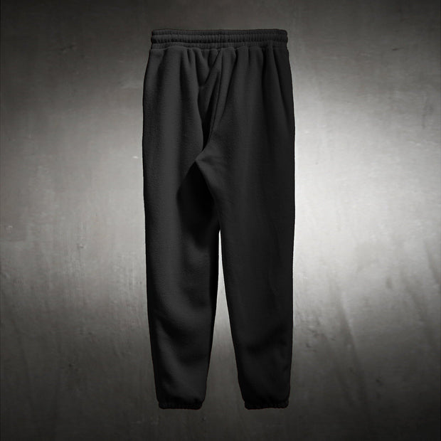 Street style cross print casual trousers