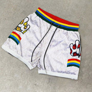 Tide brand retro print fashion street hip-hop shorts