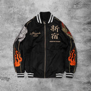 Casual shinjuku dragon tigers baseball rugby street jacket
