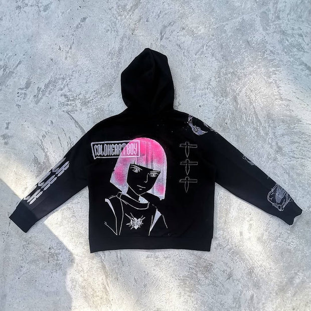 Casual mask ghost hoodie