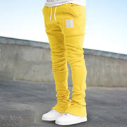 Retro Fashion Tide Brand Print Street Trousers