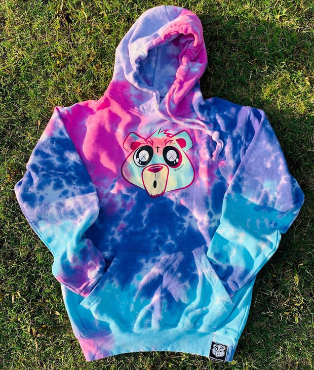 Casual tie-dye cute bear sweater top