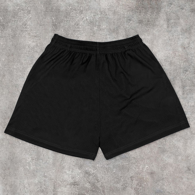 Retro Casual Hip Hop Mesh Track Shorts