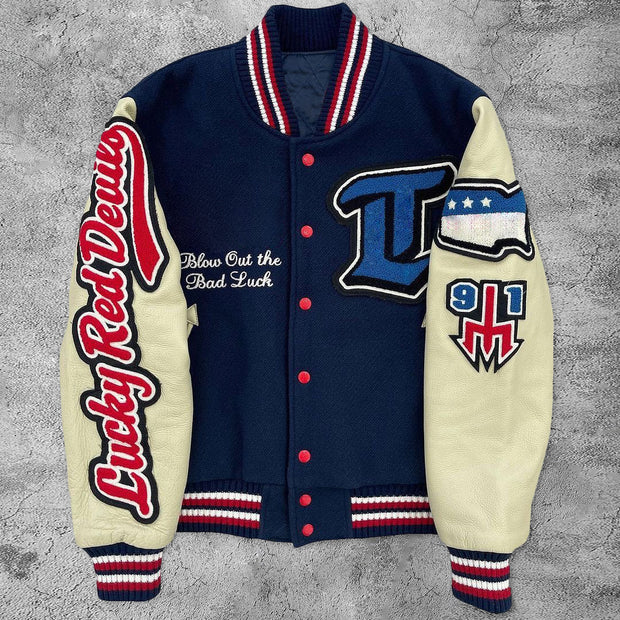 Casual Devil Rugby Baseball Jacket