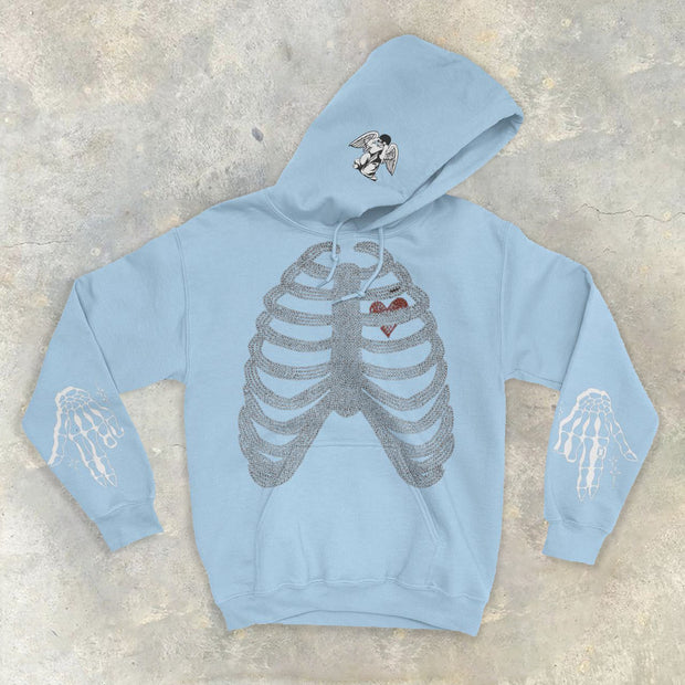 Skeleton angel casual street home sports hoodie