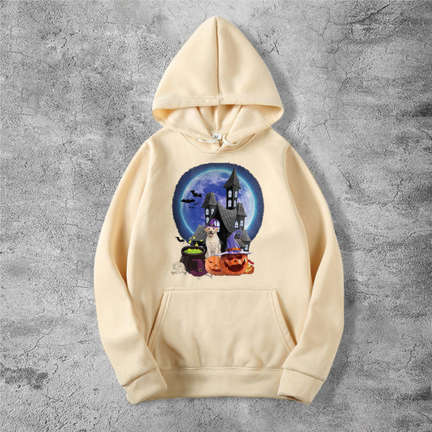 Halloween dog castle hoodie