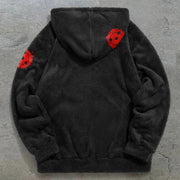 Vintage Fashion Graphic Plush Hoodies