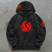 Vintage Fashion Graphic Plush Hoodies